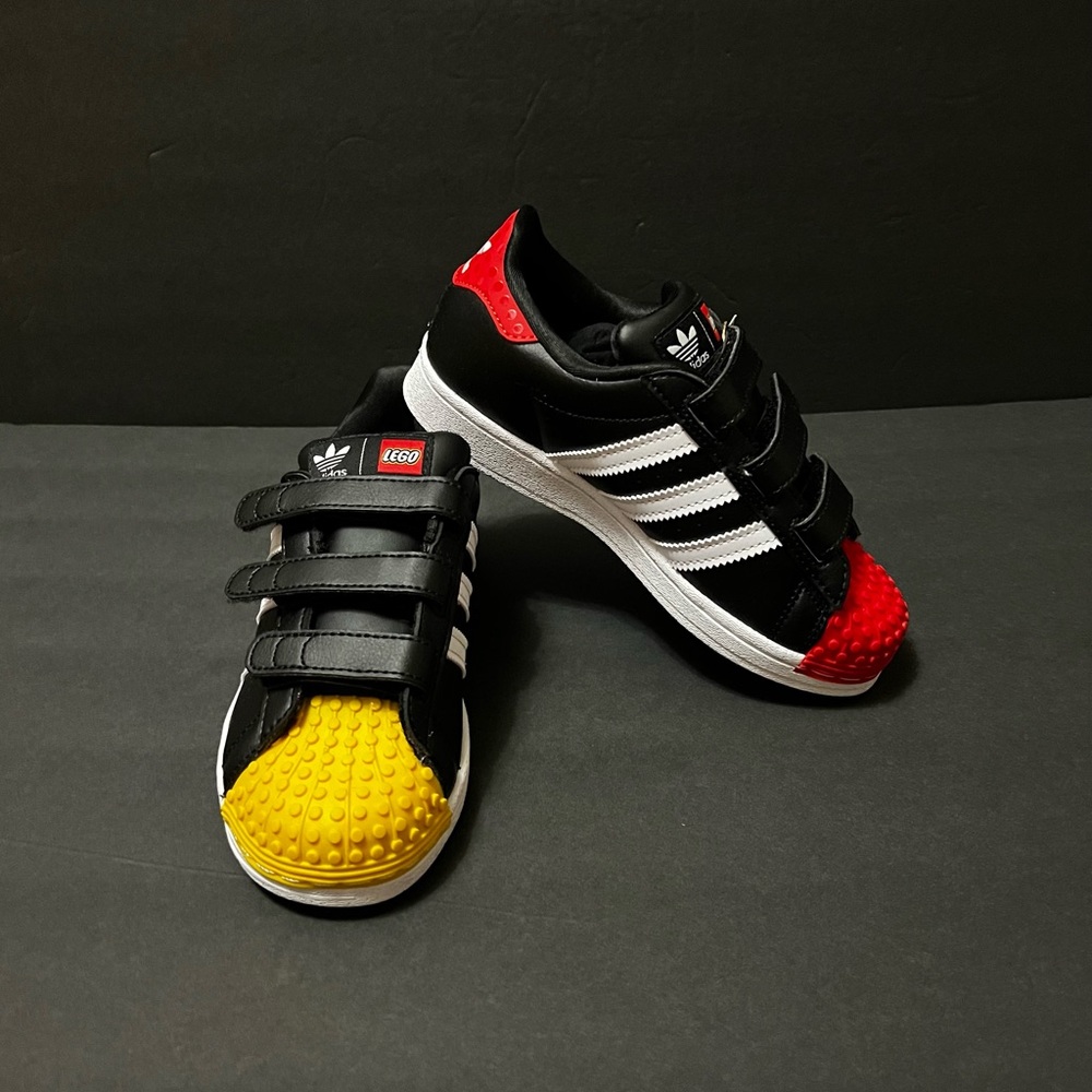 Adidas x Lego Superstar Sneakers GX3383 CBlack/Cloud White multiple shoe sizes